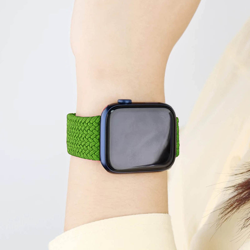 Jenwa's Stretchy Braided Solo Loop Band Compatible With iWatch Series 6/5/4/3/2/1/SE