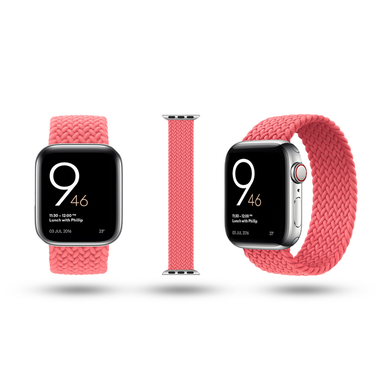 Jenwa's Stretchy Braided Solo Loop Band Compatible With iWatch Series 6/5/4/3/2/1/SE