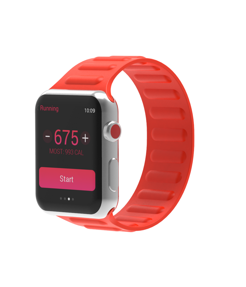 Jenwa's Silicone Single Turn Strap Band Compatible With Apple Watch Series 6/5/4/3/2/1/SE universal