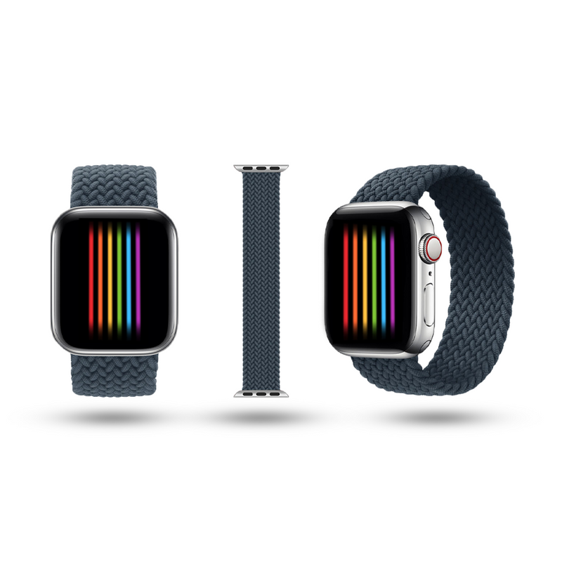 Jenwa's Stretchy Braided Solo Loop Band Compatible With iWatch Series 6/5/4/3/2/1/SE