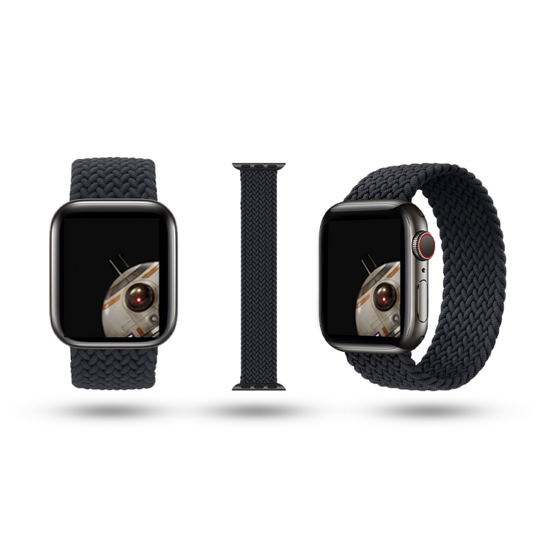 Jenwa's Stretchy Braided Solo Loop Band Compatible With iWatch Series 6/5/4/3/2/1/SE