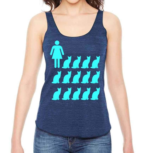 Crazy cat lady tank top