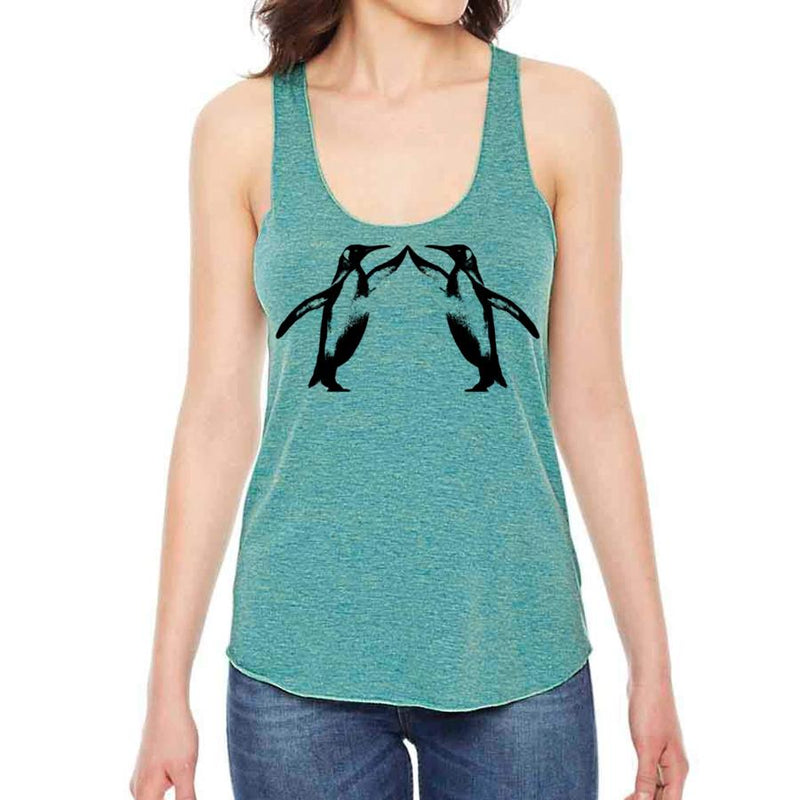 Penguin high five racerback